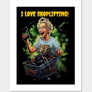 I love shoplifting Posters and Art